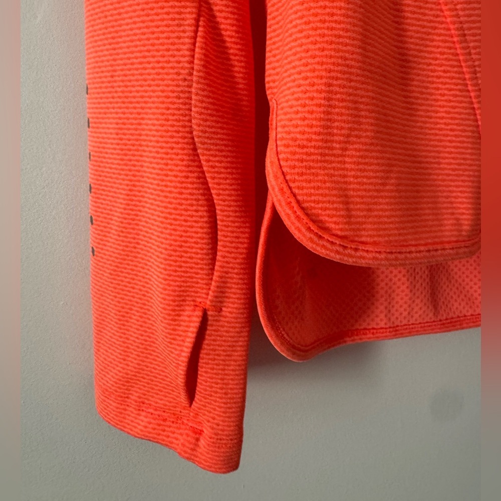 Nike Dri-FIT Running Cowl Neck Pullover Neon Orange Small - Picture 3 of 7